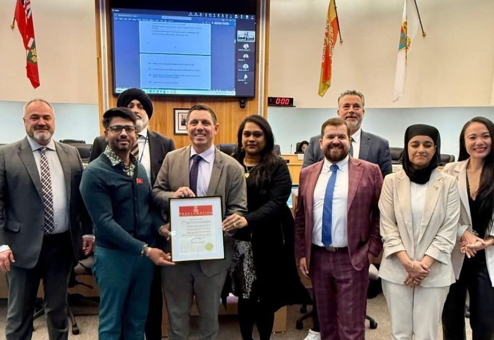 கனடாவின் பிரம்டன் நகரம் புலிக்கொடியை அங்கீகரித்தது !