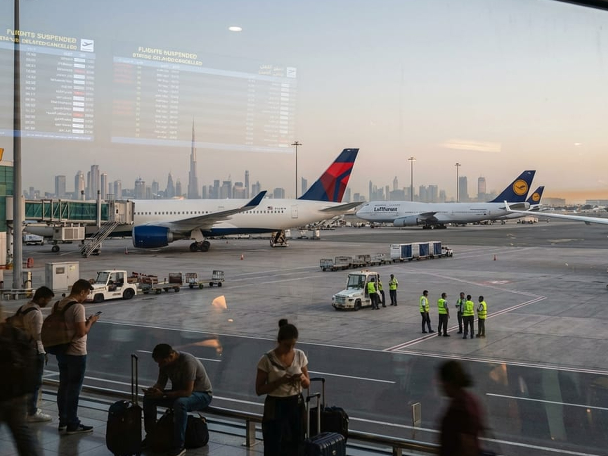 மத்திய கிழக்கு வான்பரப்பு முடக்கம்: விமானப் பயணங்கள் கடும் பாதிப்பு!