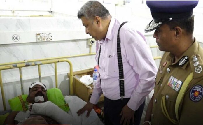 நீர்கொழும்பு சிறைச்சாலை மோதல்: காயமடைந்த சிறை அதிகாரிகளை சந்தித்த அமைச்சர்
